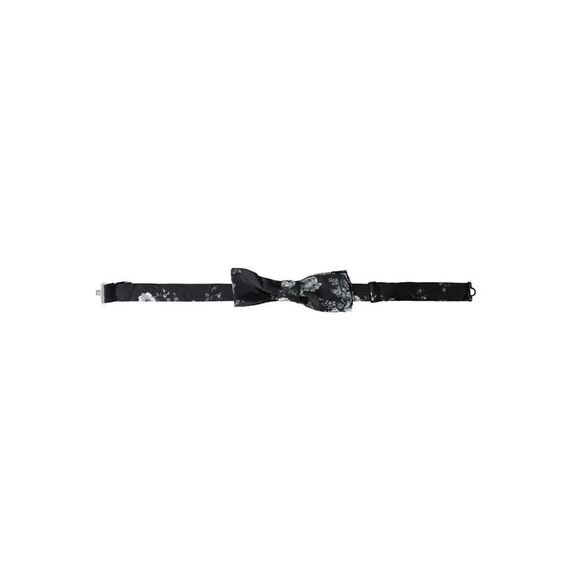 Dolce & Gabbana Black Silk Adjustable Neck Men Bow Tie